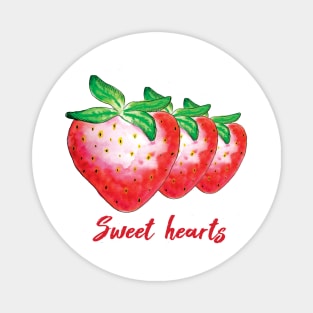 Aquarelle strawberries Magnet